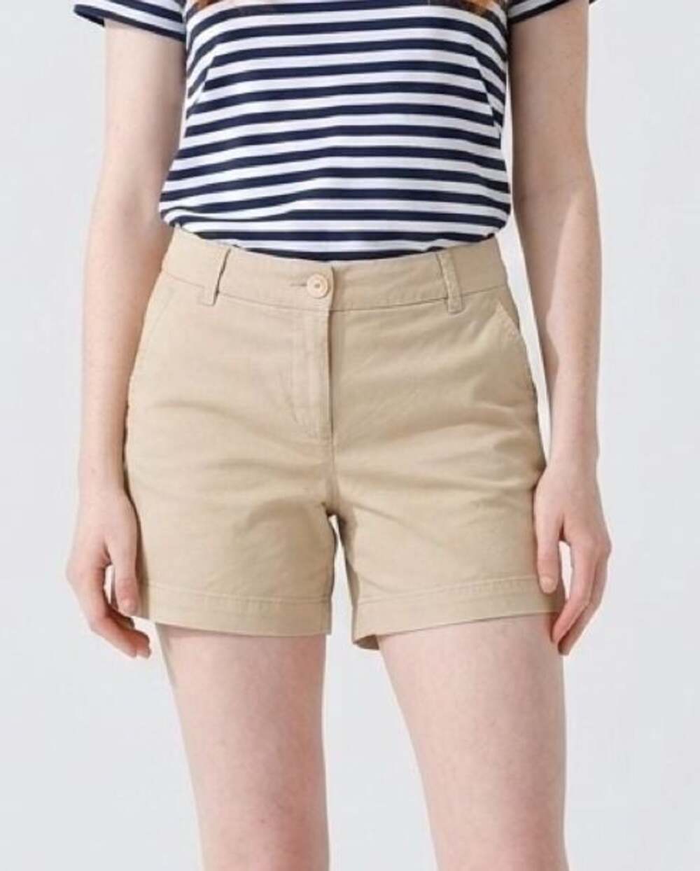 Crown & Ivy Caroline Chino Shorts Beige Size 6